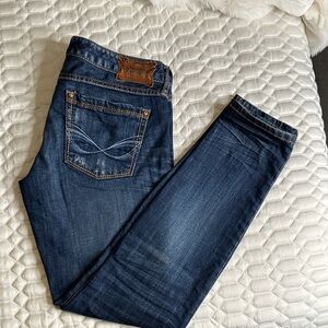 Express Dark Blue Skinny Jeans